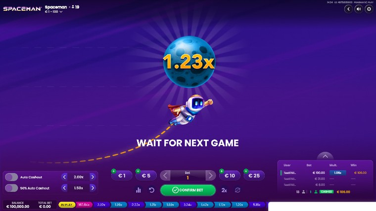 Spaceman by Pragmatic Play — gameplay screenshot 3